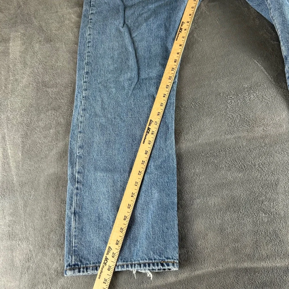 Levis 501 Original Fit Mens Blue Denim Button Fly Jeans 42x30 Medium Wash